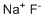 Sodium fluoride molecular structure (CAS 7681-49-4)