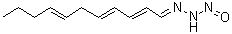 structure of CAS# 76896-80-5, Triacsin C;(?,E,E,E)-2,4,7-Undecatrienal nitrosohydrazone; FR 900190; WS 1228A