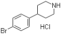 structure of CAS# 769944-79-8, 4-(4-Bromophenyl)piperidine hydrochloride