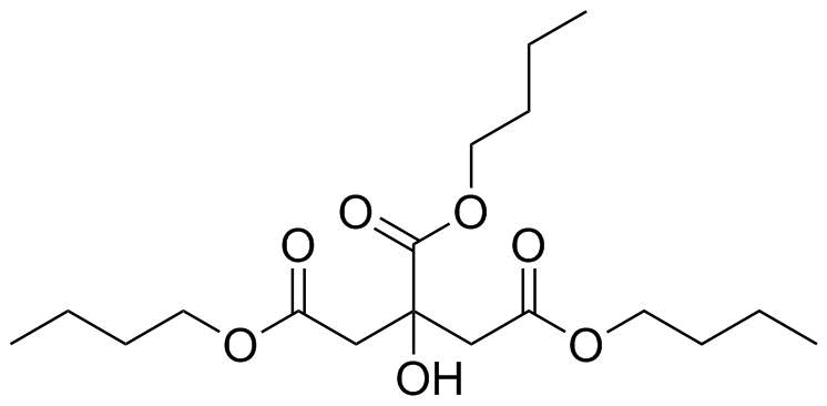 Tributyl citrate molecular structure (CAS 77-94-1)