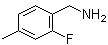 2-Fluoro-4-methylbenzenemethanamine molecular structure (CAS 771573-01-4)