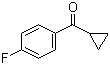 Cyclopropyl 4-fluorophenyl ketone molecular structure (CAS 772-31-6)