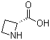 结构式 CAS# 7729-30-8, D-吖啶-2-羧酸; (R)-氮杂环丁烷-2-羧酸