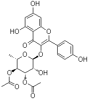 3'',4''-二-O-乙酰基阿福豆苷分子结构 (CAS 77307-50-7)