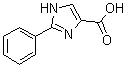 2-Phenyl-1H-imidazole-4-carboxylic acid molecular structure (CAS 77498-98-7)