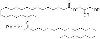 Glyceryl behenate molecular structure (CAS 77538-19-3)