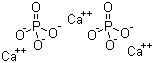 结构式 CAS# 7758-87-4, 磷酸钙