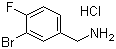 结构式 CAS# 77771-03-0, 3-溴-4-氟苄胺盐酸盐