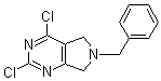 2,4-Dichloro-6,7-dihydro-6-(phenylmethyl)-5H-pyrrolo[3,4-d]pyrimidine molecular structure (CAS 779323-58-9)