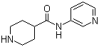 N-(吡啶-3-基)哌啶-4-甲酰胺分子结构 (CAS 779999-14-3)