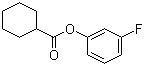 Cyclohexanecarboxylic acid 3-fluorophenyl ester molecular structure (CAS 78322-89-1)