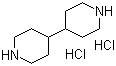 structure of CAS# 78619-84-8, 4,4'-Bipiperidine dihydrochloride;4,4'-Bipiperidyl dihydrochloride