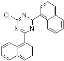 2-Chloro-4,6-di(1-naphthyl)-1,3,5-triazine molecular structure (CAS 78941-32-9)