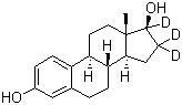 结构式 CAS# 79037-37-9, 17-雌二醇-16,16,17-D3
