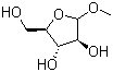 Methyl D-arabinofuranoside molecular structure (CAS 79083-42-4)