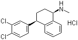 4-(3,4-Dichlorophenyl)-1,2,3,4-tetrahydro-N-methyl-1-naphthalenamine hydrochloride molecular structure (CAS 79617-89-3)