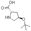 反式-4-叔丁氧基-L-脯氨酸分子结构 (CAS 79775-07-8)