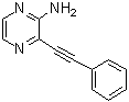 3-(2-苯基乙炔基)-2-吡嗪胺分子结构 (CAS 798544-32-8)