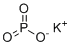 Potassium metaphosphate molecular structure (CAS 7990-53-6)