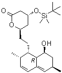 (4R,6R)-4-[[(1,1-Dimethylethyl)dimethylsilyl]oxy]-6-[2-[(1S,2S,6R,8S,8aR)-1,2,6,7,8,8a-hexahydro-8-hydroxy-2,6-dimethyl-1-naphthalenyl]ethyl]tetrahydro-2H-pyran-2-one molecular structure (CAS 79902-31-1)