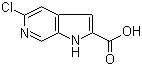 5-Chloro-1H-pyrrolo[2,3-c]pyridine-2-carboxylic acid molecular structure (CAS 800401-68-7)