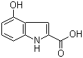 4-羟基吲哚-2-甲酸分子结构 (CAS 80129-52-8)
