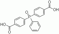 Bis(4-carboxyphenyl)phenyl-phosphine oxide molecular structure (CAS 803-19-0)