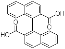结构式 CAS# 80703-23-7, (R)-1,1'-联萘-2,2'-二甲酸