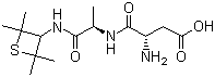 结构式 CAS# 80863-62-3, 阿力甜; L-天门冬酰-N-(2,2,4,4-四甲基-3-硫杂环丁基)-D-丙氨酰胺