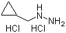 structure of CAS# 809282-61-9, (Cyclopropylmethyl)hydrazine hydrochloride