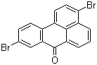 structure of CAS# 81-98-1, 3,9-Dibromobenzanthrone;3,9-Dibromo-7H-benz[de]anthracen-7-one