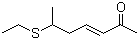 6-乙硫基-3-庚烯-2-酮分子结构 (CAS 81008-52-8)