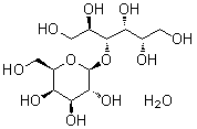 Lactitol monohydrate molecular structure (CAS 81025-04-9)