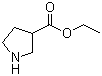(-)-3-吡咯烷甲酸乙酯分子结构 (CAS 81049-29-8)