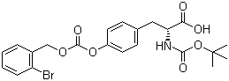 Boc-O-(2-bromo-Cbz)-D-tyrosine molecular structure (CAS 81189-61-9)