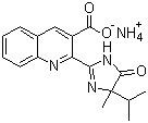 Imazaquin ammonium  molecular structure (CAS 81335-47-9)