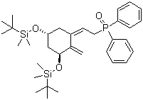 [3S-(1Z,3a,5b)]-[2-[3,5-Bis[[(tert-butyl)dimethylsilyl]oxy]-2-methylenecyclohexylidene]ethyl]diphenylphosphineoxide molecular structure (CAS 81522-68-1)