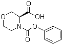 (S)-4-Cbz-Morpholine-3-carboxylic acid molecular structure (CAS 819078-65-4)