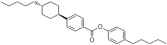 4-Pentylphenyl 4-(trans-4-pentylcyclohexyl)benzoate molecular structure (CAS 81929-44-4)