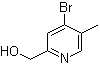 (4-Bromo-5-methyl-2-pyridyl)methanol molecular structure (CAS 820224-83-7)