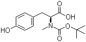 N-tert-Butoxycarbonyl-N-methyl-L-tyrosine molecular structure (CAS 82038-34-4)