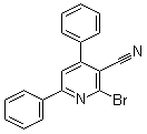 2-溴-4,6-二苯基吡啶-3-甲腈分子结构 (CAS 82127-26-2)