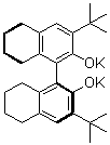结构式 CAS# 821793-28-6, (1S)-3,3'-二叔丁基-5,5',6,6',7,7',8,8'-八氢-1,1'-联萘-2,2'-二醇二钾盐