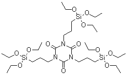 1,3,5-Tris[3-(triethoxysilyl)propyl]-1,3,5-triazine-2,4,6(1H,3H,5H)-trione molecular structure (CAS 82194-46-5)