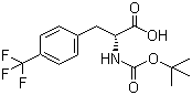 Boc-4-(trifluoromethyl)-D-phenylalanine molecular structure (CAS 82317-83-7)