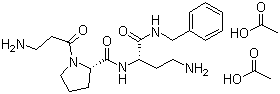 (2S)-beta-Alanyl-L-prolyl-2,4-diamino-N-(phenylmethyl)butanamide acetate molecular structure (CAS 823202-99-9)