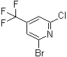 structure of CAS# 823221-94-9, 2-Bromo-6-chloro-4-(trifluoromethyl)pyridine