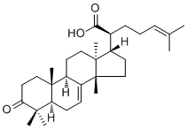 3-Oxotirucalla-7,24-dien-21-oic acid molecular structure (CAS 82464-35-5)