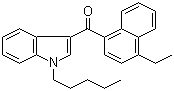 1-Pentyl-3-(4-ethyl-1-naphthoyl)indole molecular structure (CAS 824960-64-7)