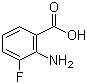 结构式 CAS# 825-22-9, 2-氨基-3-氟苯甲酸